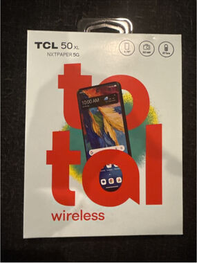 TOTAL WIRELESS TCL 50 XL NXTPAPER 5G PREPAID SMART Phone BRAND NEW